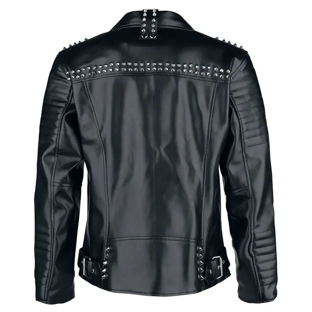 Mens Black Hooded Leather Biker Jacket-Salvador – Infinity Leather